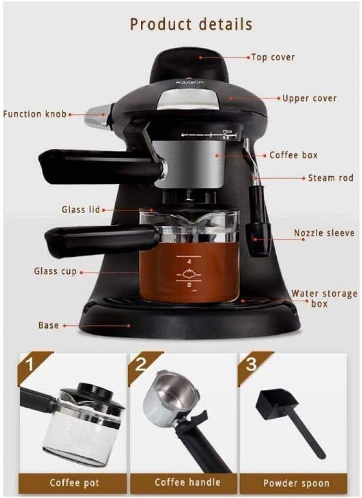 Coffee machine Coffee Machines Espresso Machine Coffee Machine Compatible Capsule Household Semi-Automatic Espresso Machine Steam Milk Foam