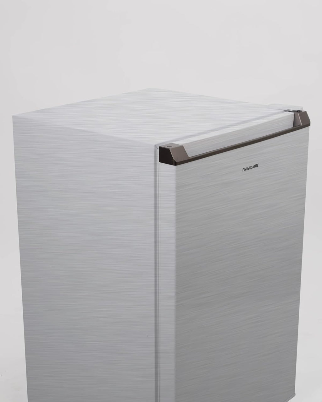 Frigidaire Mini Refrigerator, Compact Freezer Compartment, Adjustable Thermostat Control, Reversible Door, Contemporary Series, 4.5 cu ft, Platinum