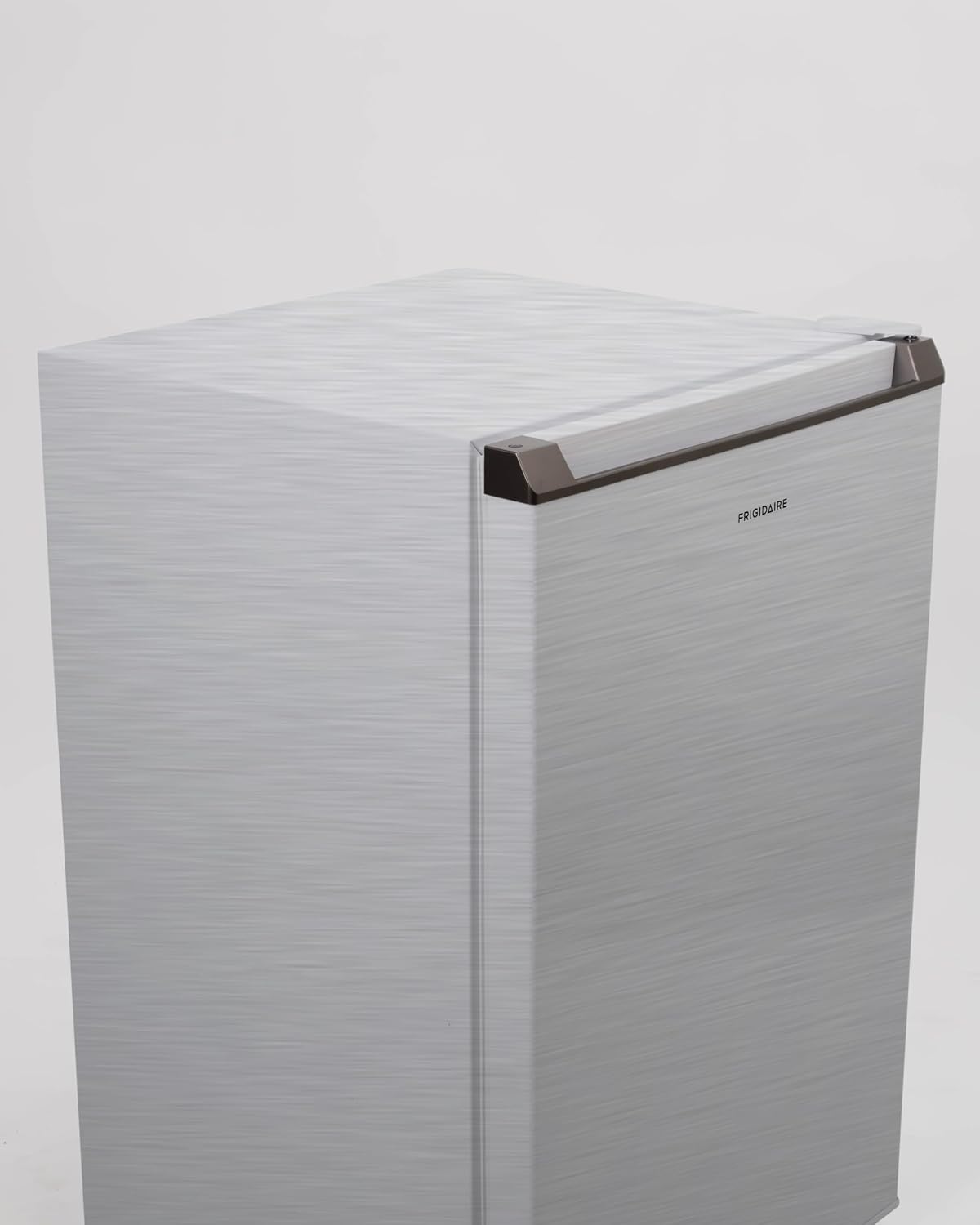 Frigidaire Mini Refrigerator, Compact Freezer Compartment, Adjustable Thermostat Control, Reversible Door, Contemporary Series, 4.5 cu ft, Platinum