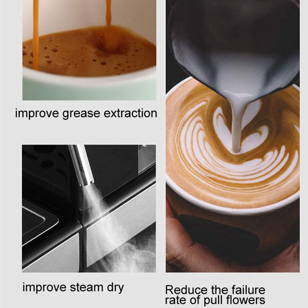 Coffee machine Coffee Machine, Household Coffee Maker Home Espresso Coffee Machine Semi-Automatic Cafe Maker Steam Milk Foam 1.5L Espresso /20Bar