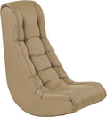FDP Tufted Floor Rocker for Kids, Teens and Adults Comfortable, Ergonomic Chair for Reading, Playing Video Games, or Watching TV - Sand, 10488-SD