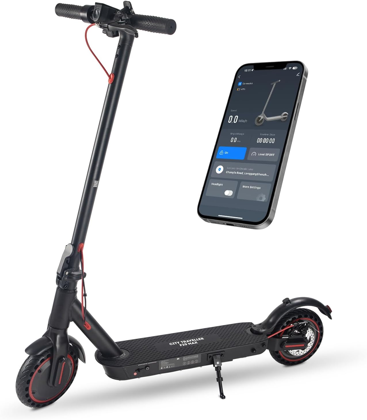 Electric Scooter for Adults, 350W/800W Motor, 15/22/34 Miles Range, 8.5/10' tire, Folding E-Scooter with Dual Suspension, Teenage Off-Road E Scooter