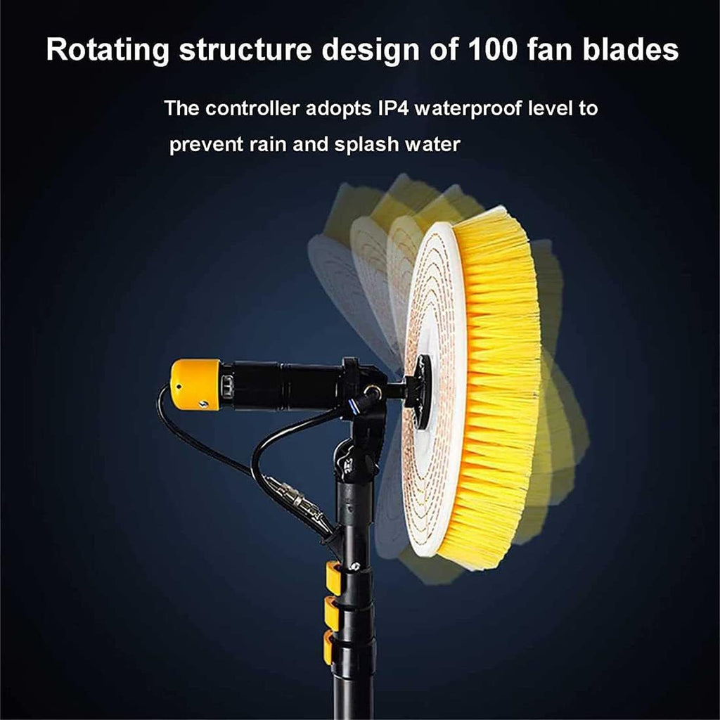 Solar Panel Cleaning Rotating Brush Cleaning Equipment,Electric Photovoltaic Panel Cleaners,Outdoor Cleaning Tools Window Cleaners,Special Roof Water Brushes 5.5m B