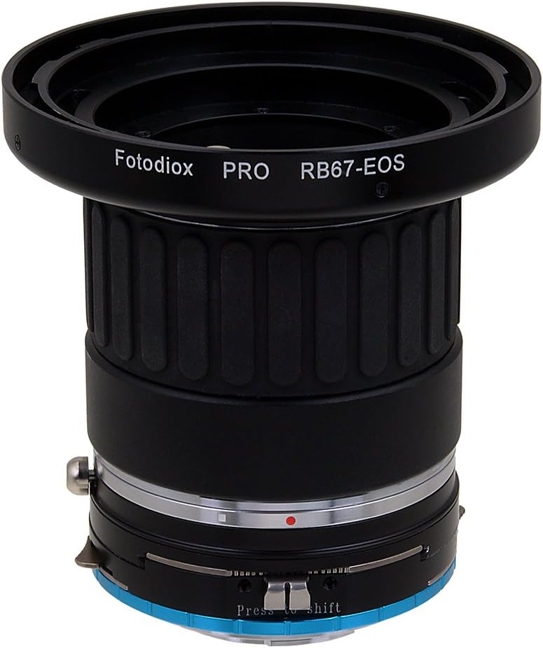 Fotodiox Pro Combo Lens Mount Shift Adapter Compatible with Mamiya RB67 and RZ67 Lenses on Fuji X-Mount Cameras