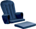 Lucky Monet 5PCS Velvet Glider Rocker Replacement Cushions, Thickened & Supportive Rocking Chair Cushion Set with 29.5 Inch High Backrest & Storage Pockets, for Indoor Nursery Glider & Ottoman, Blue