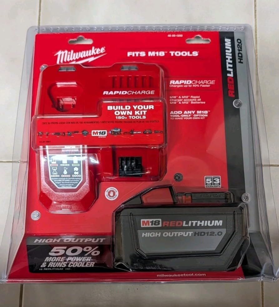 Milwaukee Electric Tools 48-59-1200 Red lithium High Output Starter Kit