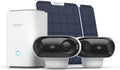 REOLINK 4K Dual-Lens 180° Outdoor Wireless Security Camera, ColorX Night Vision, Solar Cameras with Local Encrypted Storage, 5G/2.4GHz WiFi 6, No Subscription, Home Hub with 2X Argus 4 Pro