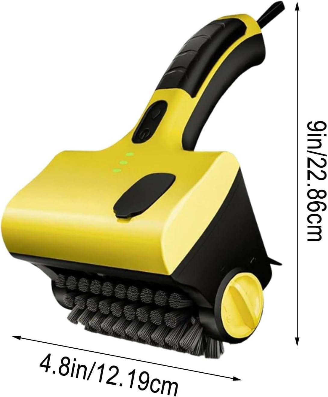 Electric Grill Clean Brush with Liquid Box, Rotating Cleaning with 2 Removable Heads, BBQ Brushes for Kitchen, 350 RPM, High Speed