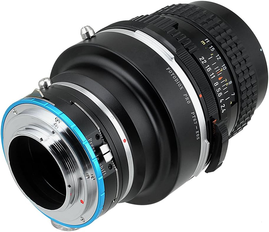 Fotodiox Pro Lens Mount Shift Adapter Pentax 6x7 (P67, PK67) Mount Lenses to Fujifilm X-Series Mirrorless Camera Adapter - fits X-Mount Camera Bodies Such as X-Pro1, X-E1, X-M1, X-A1, X-E2, X-T1