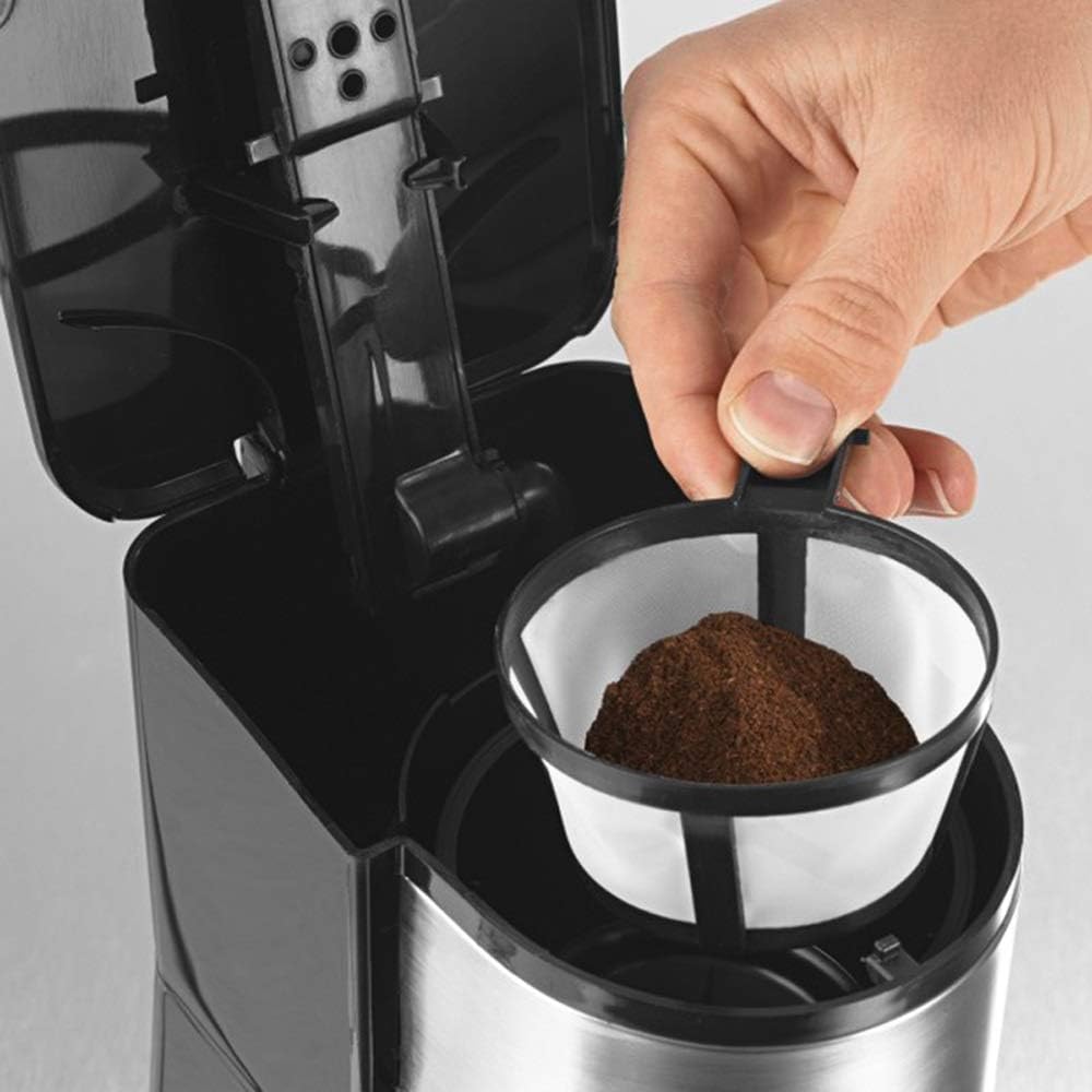 Coffee machine Coffee Machine,With Filter Coffee Machine,More Flavor,Stainless Steel+Food Grade 650-750W,420Ml,Black,Compatible With Family,Office