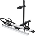 Young Electric Hitch Mount Single Bike Rack with Ramp for Electric Bike, 100 lbs. Capacity Bike Carrier for Truck, Trailer, RV, SUV