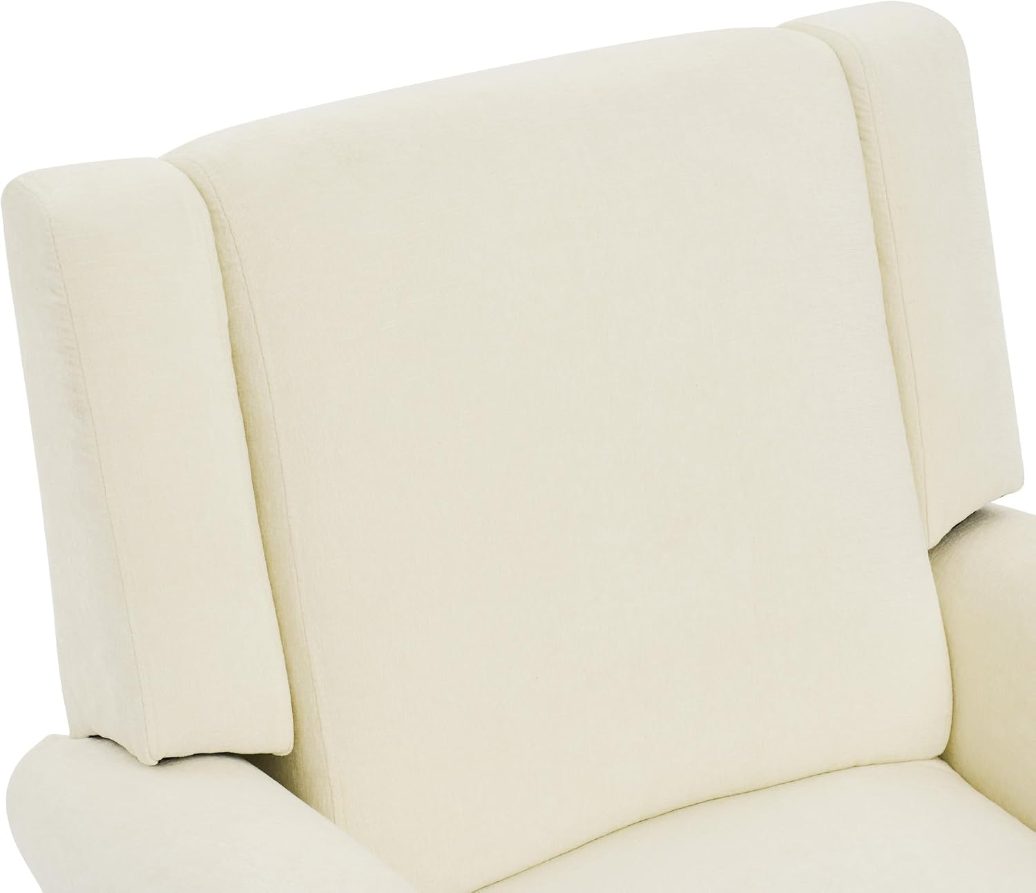 Christopher Knight Home Hayezi 360° Swivel Rocker Recliner Sofa with Dual Reclining Positions, Living Room Lounge Chair, Chenille Fabric Recliner for Living Room, Bedroom & Nursery, White