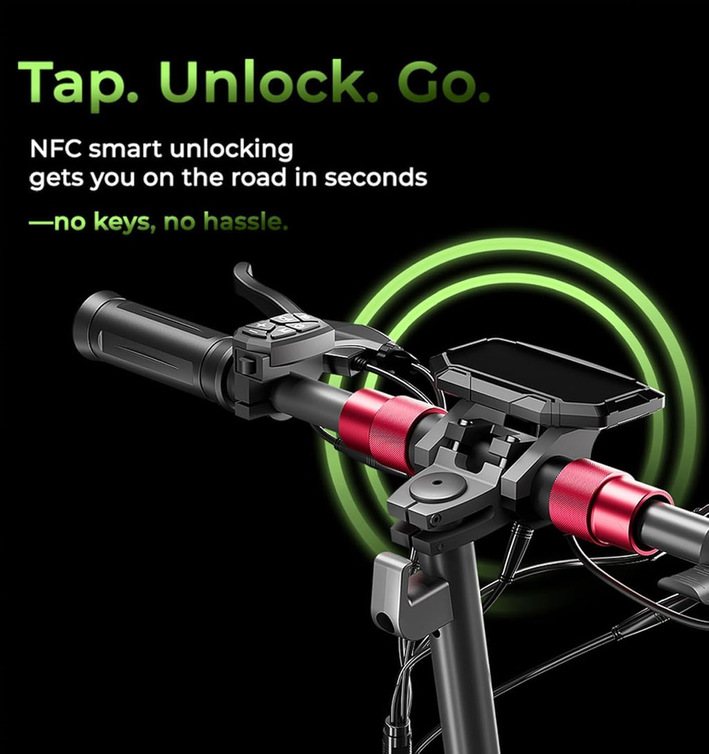 isinwheel Electric Scooter for Adults, 1000/800W Motor Up to 28 MPH, 37/28 Miles Range, APP Control, NFC Lock, 11/10' Off-Road Tires, Foldable Commuting E Scooter with Dual Suspension