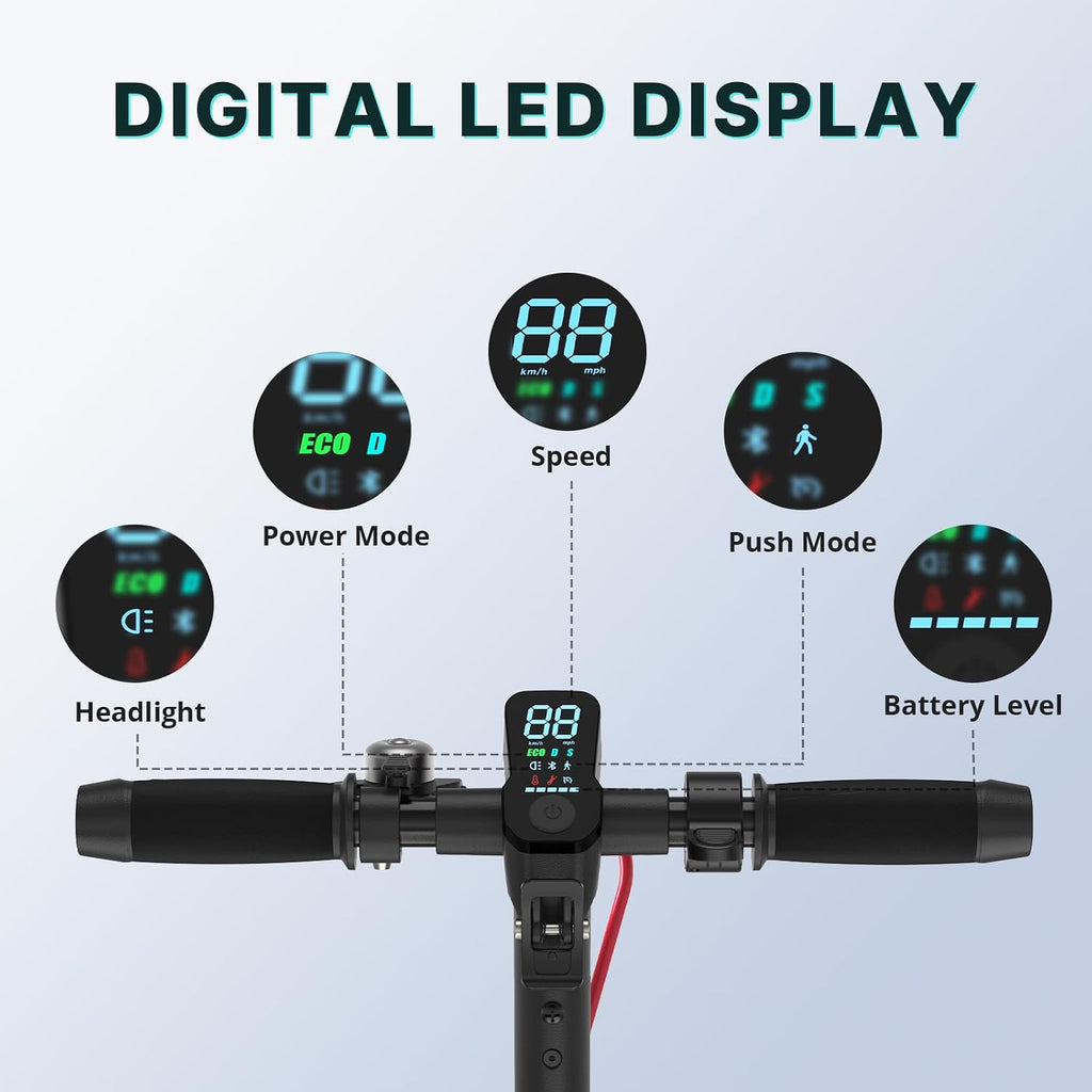 Gotrax Electric Scooter for Adults, Max 12 Mile Range & 15.5Mph by 250W Motor, 8.5' Front Air & Rear Solid Tires, Max Load 220lbs & Big Display with Cruise Control, Foldable EScooter EABS & Drum Brake