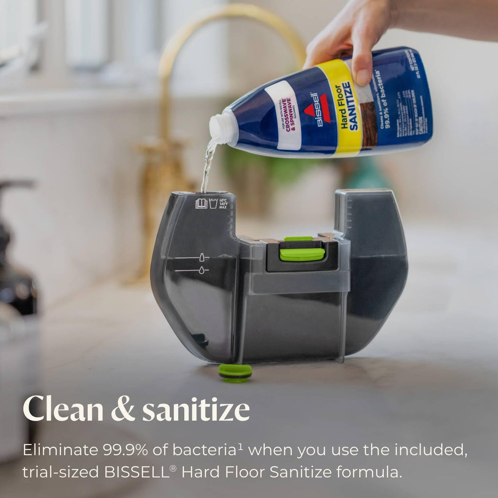Bissell® SpinWave® + Vac Cordless, Hard Floor Spin Mop + Vacuum, Lay-Flat, Multi-Use Cleaning, Hard Floor Sanitize Formula Included