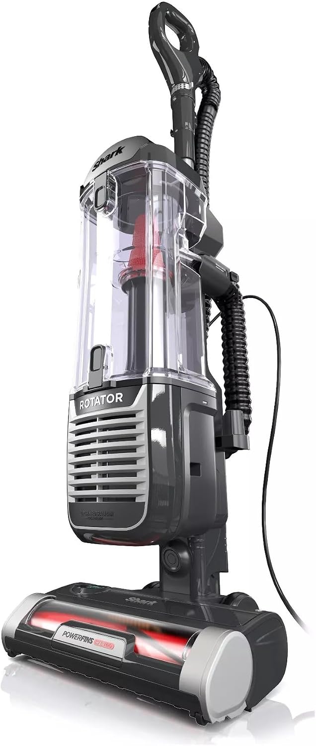 Shark ZU102 Rotator Pet Upright Vacuum with PowerFins HairPro & Odor Neutralizer Technology, Charcoal, 2.9 L Dust Cup (Renewed)