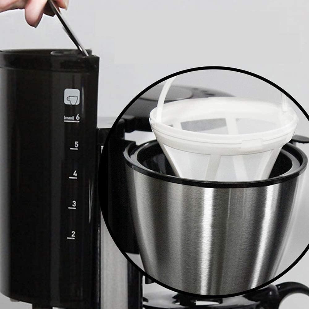 Coffee machine Coffee Machine, Fully Automatic American Electric Coffee Machine,Stainless Steel Drip With 650Ml Glass Water Tank,Automatic Insulation And Anti-Drip Function,600W