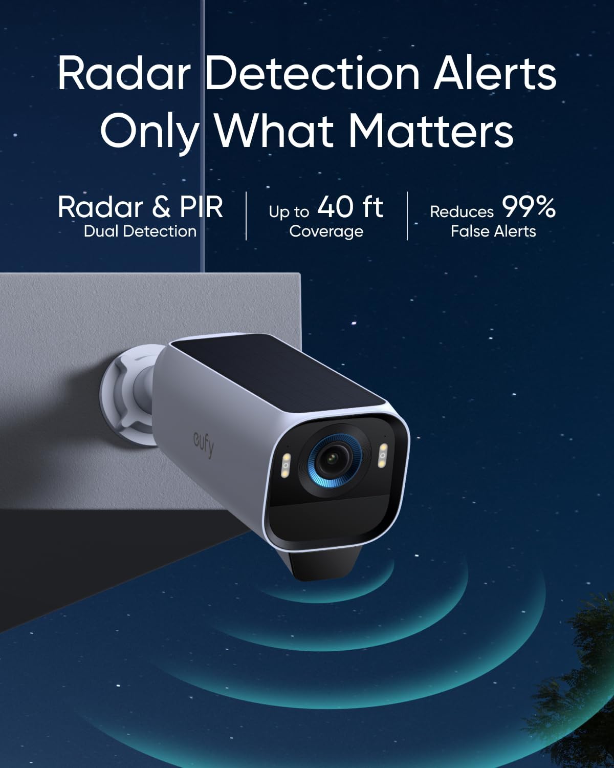 eufy Security eufyCam S3 Pro Add-on Cam with Smart Display E10, MaxColor Night Vision, 4K Security Camera with Solar Panel, Face Recognition AI, Expandable Local Storage, No Monthly Fee