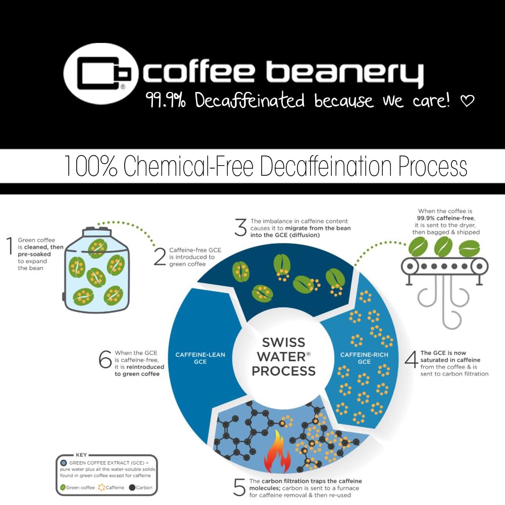 Coffee Beanery Decaf Raspberry Coffee Pods | Bulk 192ct Medium Roast Gourmet Pods