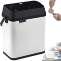 Electric Espresso Portafilter Cleaner, 150W Automatic Portafilter Cleaning Machine with 2 Scrapers & 1 Brush Head, Easy to Clean, Suitable for The Coffee Filter White