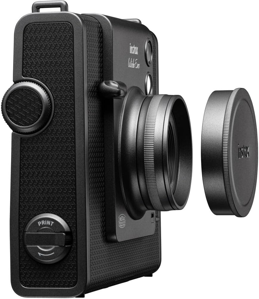 Fujifilm Instax Wide Evo Hybrid Instant Film Camera Bundle with Compatible Carrying Case + 32GB Memory Card + Cleaning Cloth + More