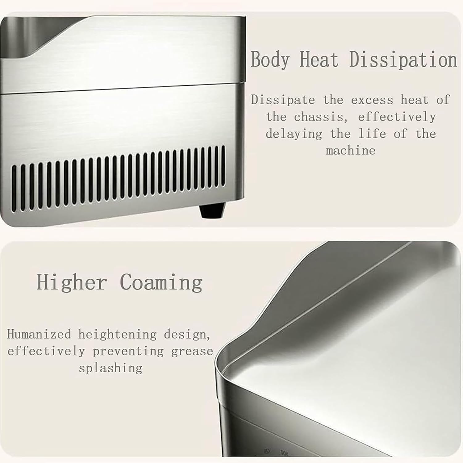 13.7' Commercial Electric Countertop Griddle Grill, Non-Stick Stainless Steel Flat Top Grills for Kitchen Restaurant