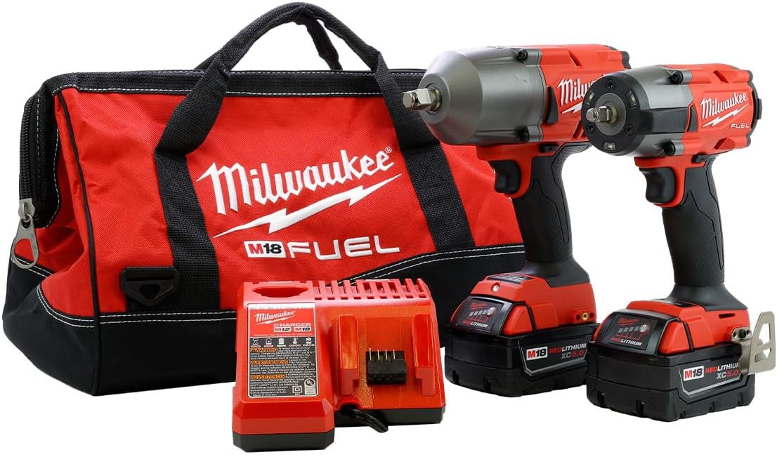 Milwaukee 2 Pc. M18 FUEL High and Mid Torque Impact Wrench Combo Kit
