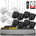 (2026 Update) Wireless WiFi Outdoor Security Camera System with Dual Antenna Cameras, 55% Stronger Signal, 130° Wide Angle, 65ft Night Vision, 2-Way Audio, No Monthly Fee, Home NVR Security System