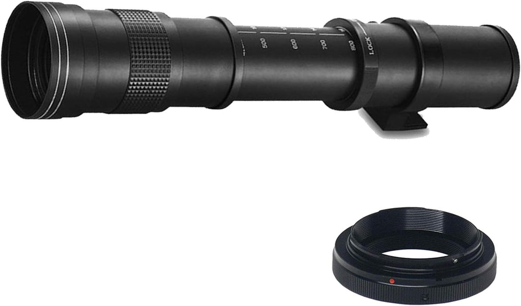 Canon EOS RP Camera Bundle with 24-50mm + 75-300mm + 420-800mm Super Telephoto Lens +128GB Extreme Speed, U-Grip, Microphone, LED Light, Spare Battery, Filter Kit, More (Extreme Pro-Bundle) (Renewed)