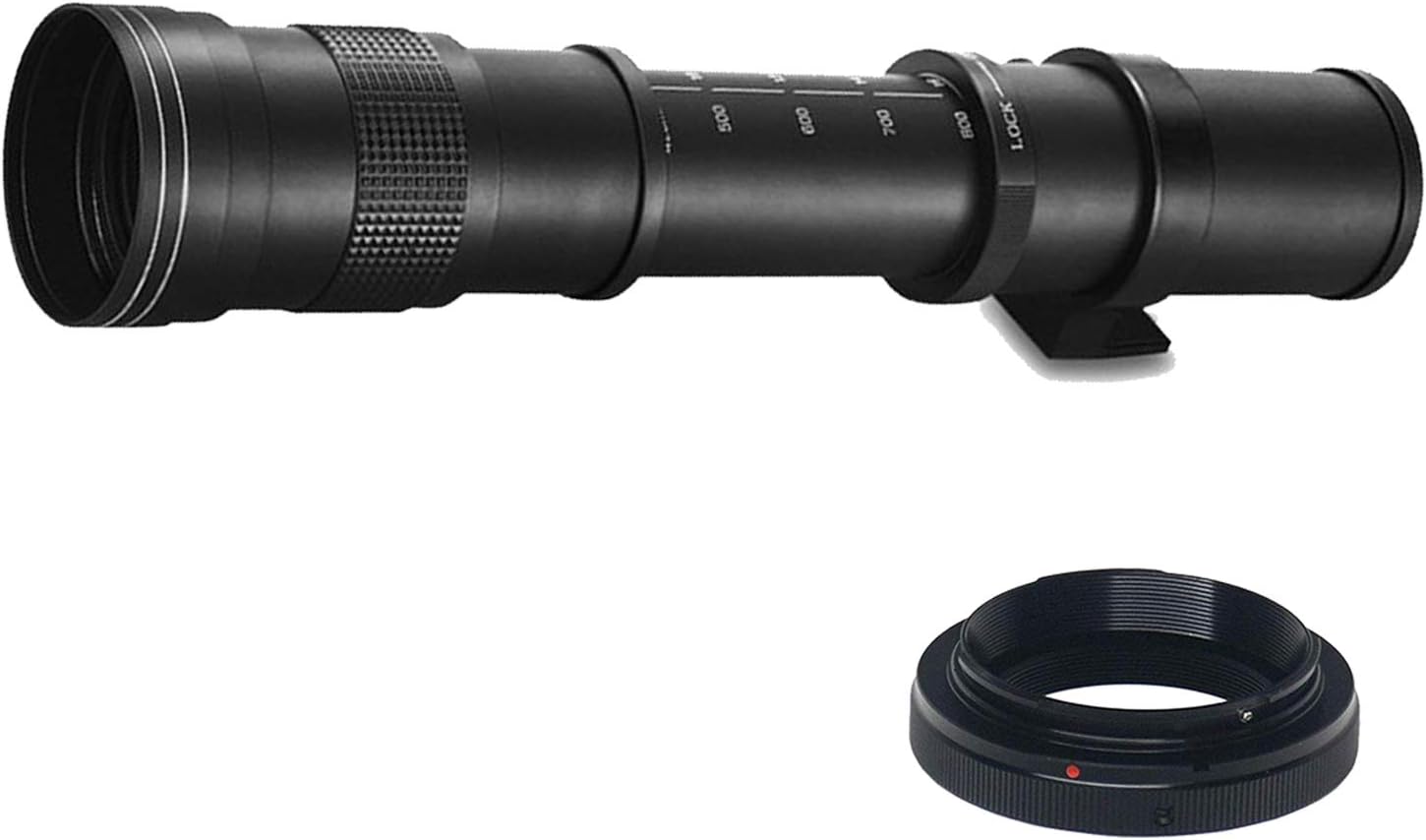 Canon EOS RP Camera Bundle with 24-50mm + 75-300mm + 420-800mm Super Telephoto Lens +128GB Extreme Speed, U-Grip, Microphone, LED Light, Spare Battery, Filter Kit, More (Extreme Pro-Bundle) (Renewed)