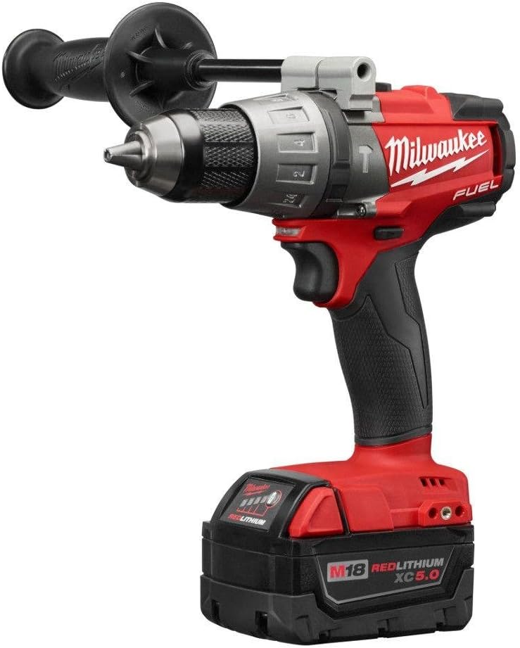 Milwaukee M18 FUEL 18-Volt Lithium-Ion Brushless 1/2 in. Hammer Drill/Driver XC Kit | Hardware Power Tools for Your Construction or Jobsite Needs