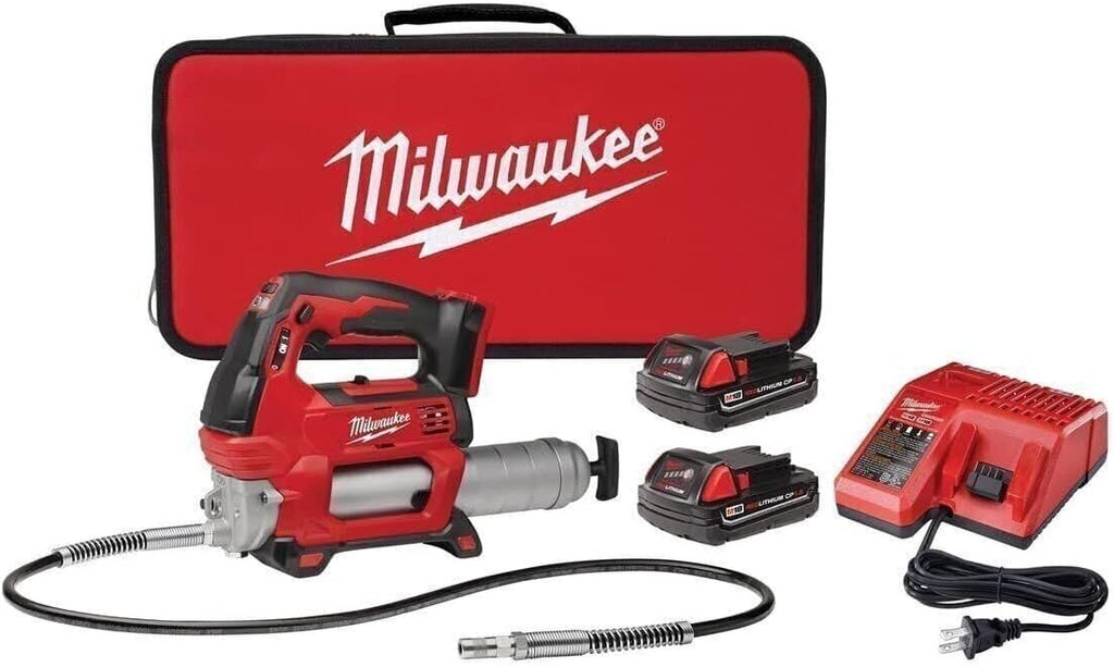 Milwaukee 2646-22CT M18 2-Spd Grease Gun Kit W/2 Cmpt Bat