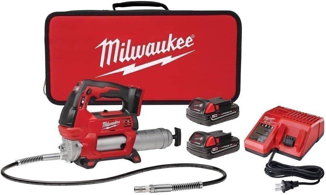 Milwaukee 2646-22CT M18 2-Spd Grease Gun Kit W/2 Cmpt Bat