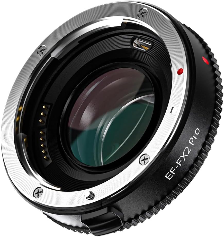 VILTROX EF-FX2 Pro Lens Mount Adapter Auto Focus Ring Adapter 0.71x Reducer Speed Booster with Security Lock Compatible for Canon EF Mount Lens to Fuji X-Mount Camera X-T20 X-T10 X-T100 X-PRO2 X-A20