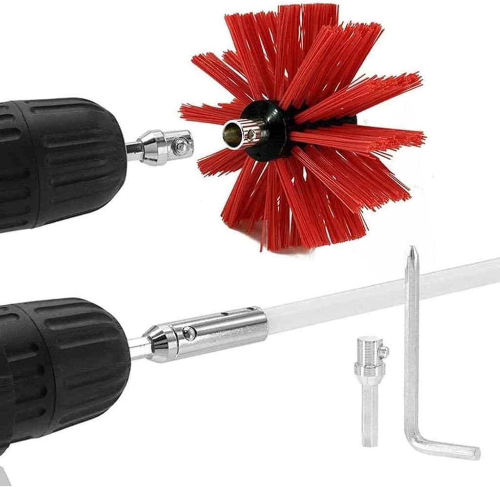 chimney sweep kit Chimney Sweep Kit , Chimney Dryer Duct Cleaner And Rods Kit Electrical Rotary Drill Drive Sweeping Cleaning Tool, Used With Or Without A Power Drill,410 Mm,12 Rods ( Color : 15 Rods