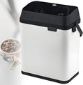 Electric Portafilter Cleaning Machine, Portafilter Cleaner Electric, 3L Large Capacity, 300 RPM Coffee Filter Holder Cleaner with 2 Scrapers and Brush, for Home or Coffee Bar White