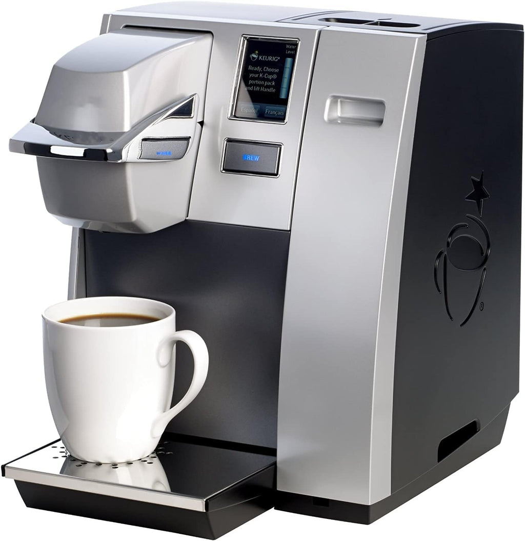 Office Pro Commercial Coffee Maker, Single Serve K-Cup Pod Coffee Brewer, Silver, Extra Large 90 Oz. Water Reservoir