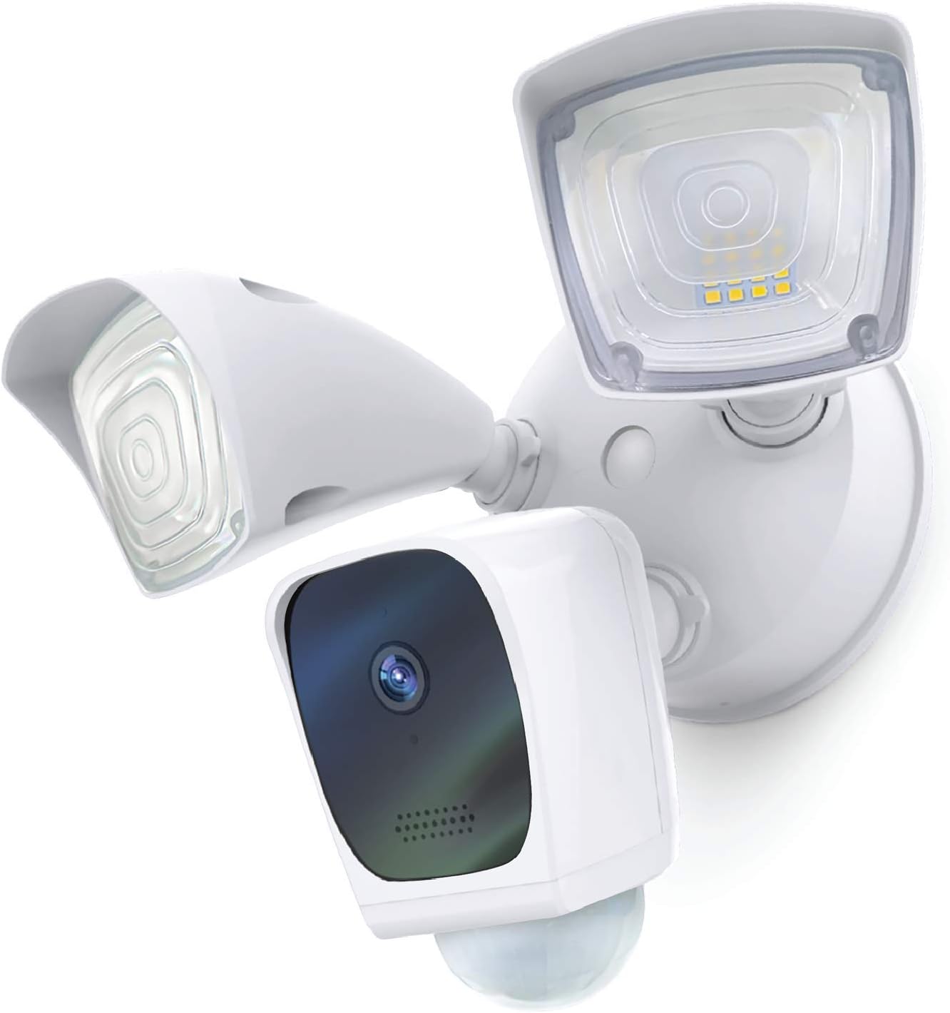 Home Zone Security Floodlight Camera – Smart 2.4 GHz Wireless 1080P Outdoor Security Flood Light Camera, No Subscription Required