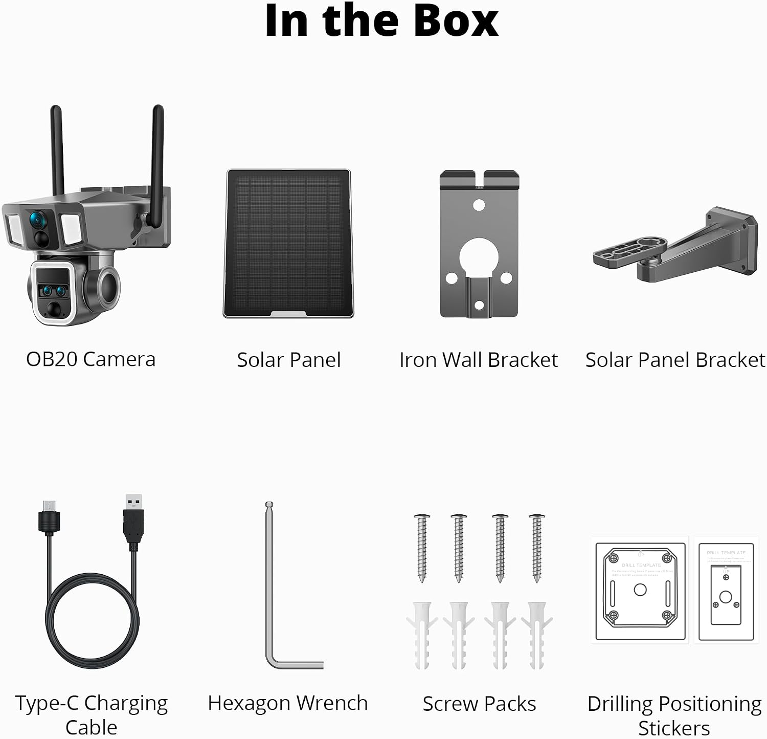 Dragon Touch 4G Cellular Security Camera, 4K Wireless Outdoor Solar Camera Triple Lens Bullet-PTZ Cam, 4G or WiFi, 10x Optical Zoom, 360° View, AI Tracking, with SIM Card, Local Storage