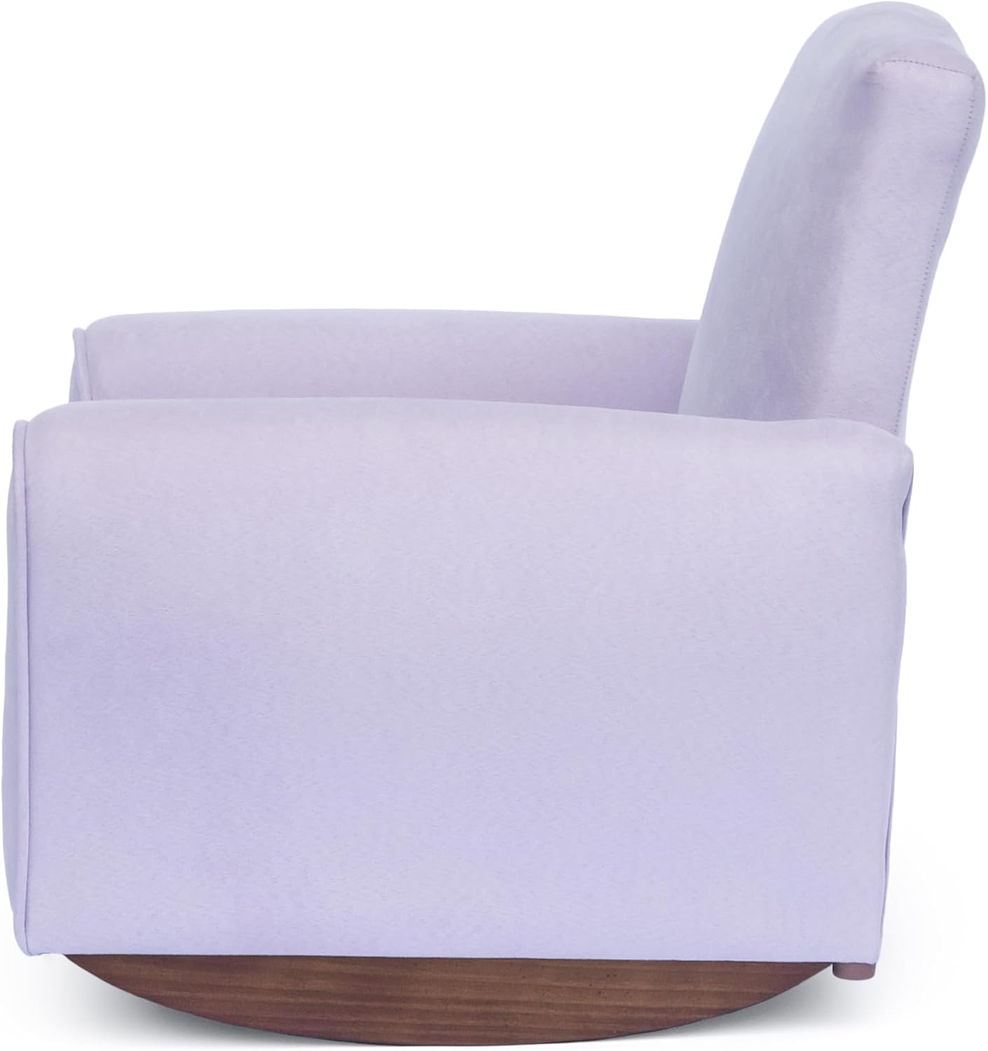 Toddler Personalized Armchair, Kids Upholstered Rocking Chair with Personalization, Toddler Chair with Personalized Name, Comfy Child Armchair (Rockers, Lavender Suede)