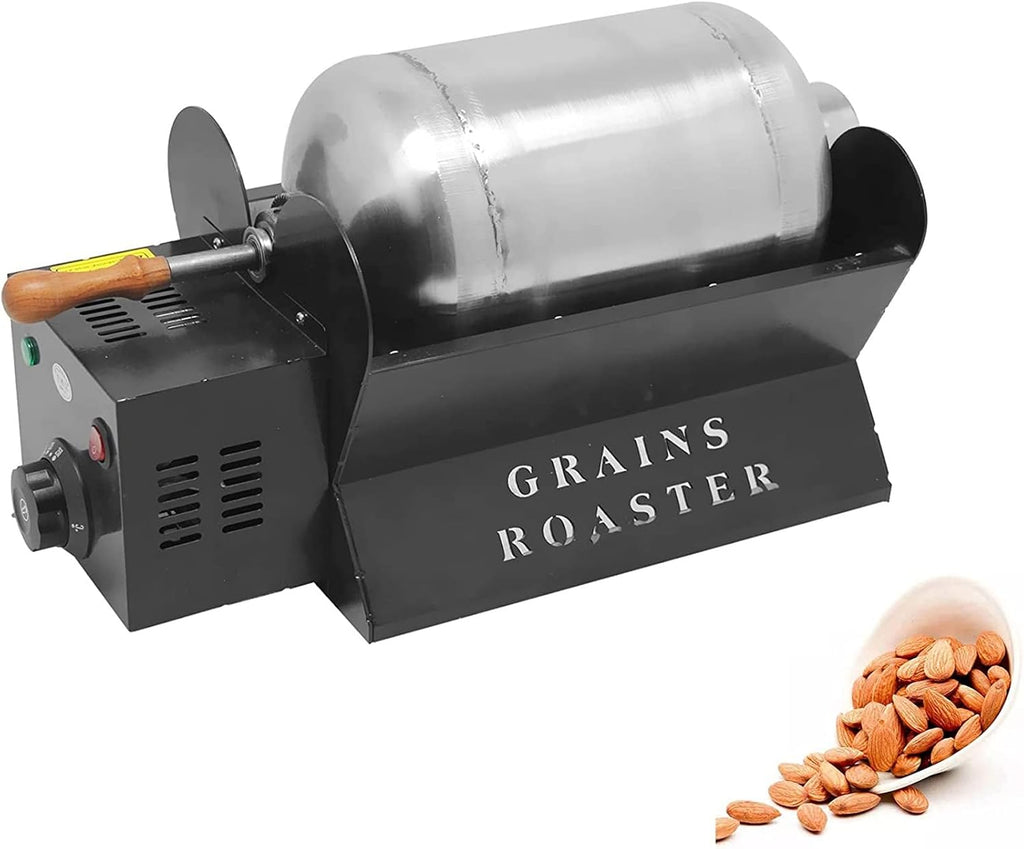 Coffee Machine Electric Rotation Coffee Roaster Household Coffee Beans Roasting Machine Adjustable Temperature Stainless Steel Multi-Function Food Roaster