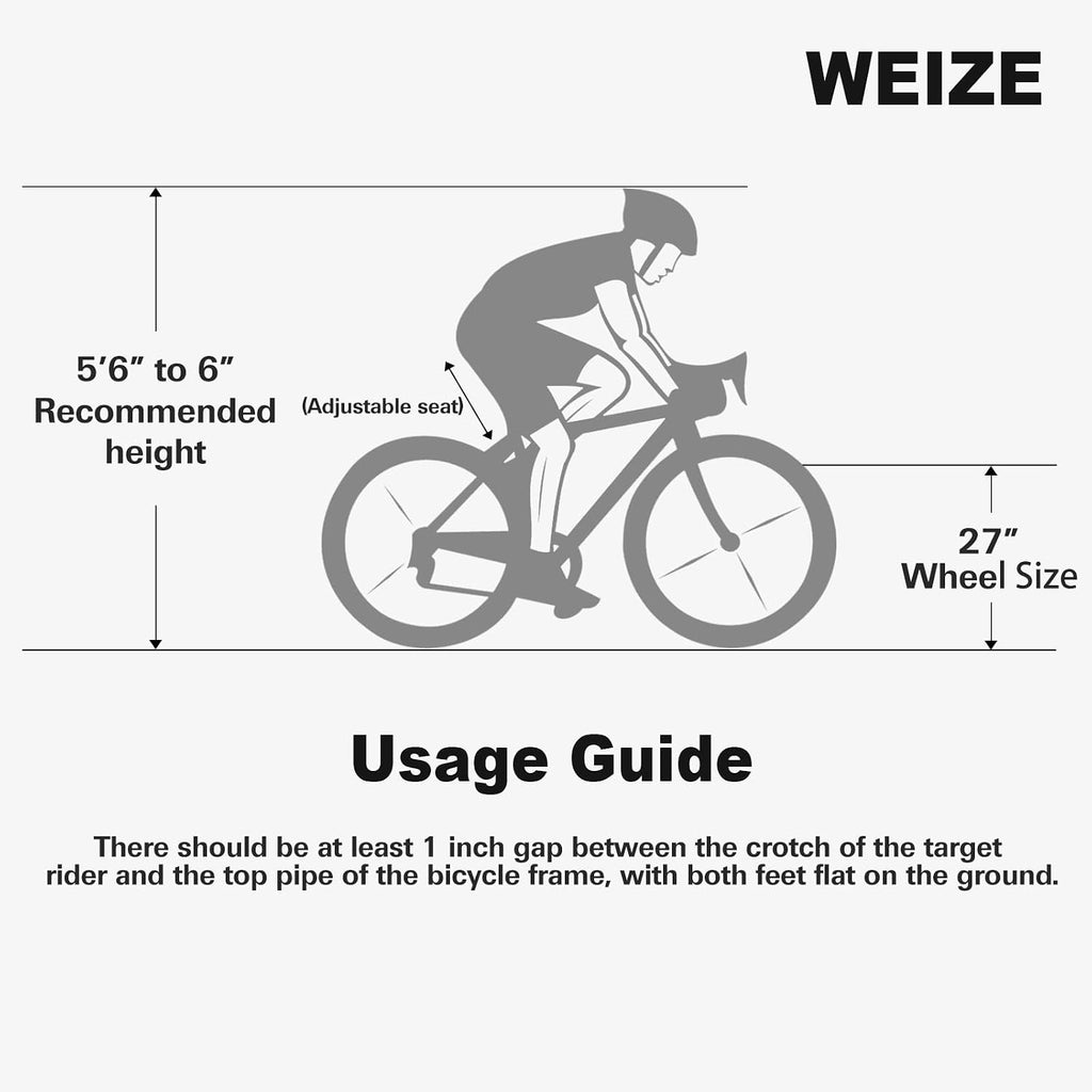 WEIZE 700C Hybrid Bike for Adults, 14 Speed Road Bike, City Commuter Bicycle with Caliper Brakes, High-Carbon Steel Racing Adult Bike, Urban Adult Bicycle for Men and Women