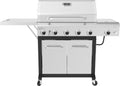 Nexgrill Deluxe 5-Burner Propane BBQ Grill with Side Burner and Foldable Side Table, Stainless Steel Control Panel, Electric Ignition, 60,000 BTUs Output, Gas Grill Perfect for Gatherings - 720-1046