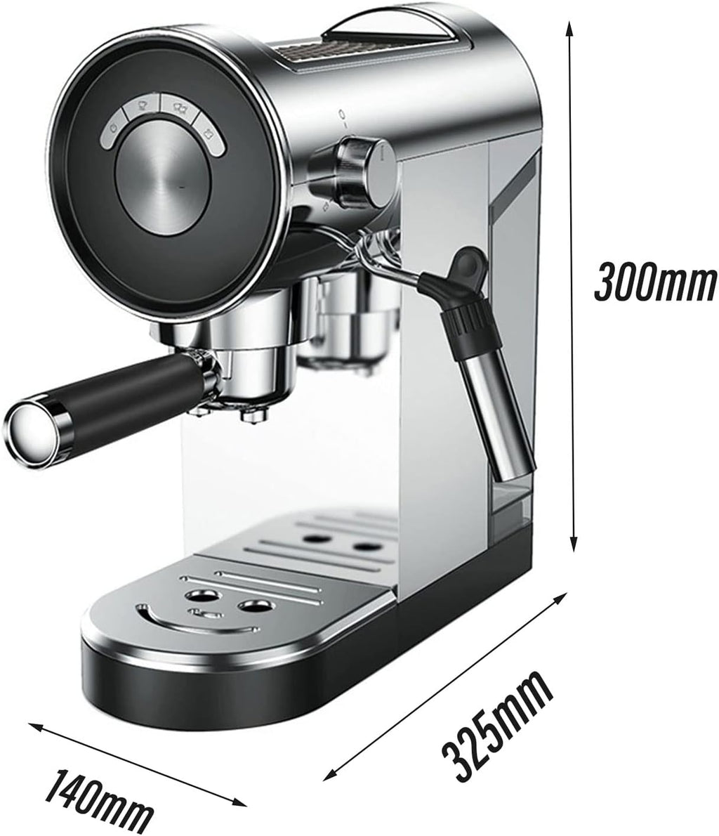 Coffee machine Espresso Machine, Italian Semi-Automatic Milk Froth Coffee Machine, 20Bar Pressure, 900Ml Water Storage Capacity. Suitable For Cappuccino Latte Mocha