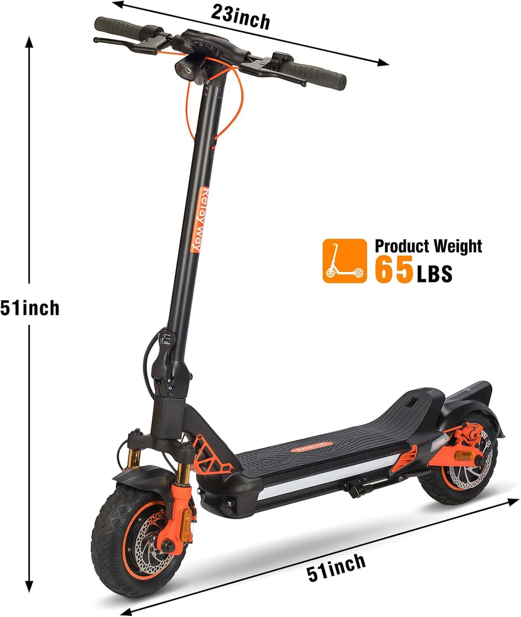 Off Road Electric Scooter Fast Speed 30 Mph, Long Range 40-50 Miles, 300+ lb Capacity