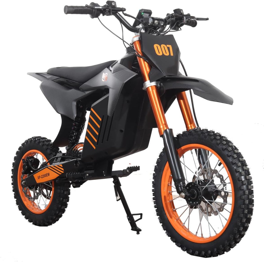 X-PRO E01 2000W 48V 20.8AH Teens Adults Electric Dirt Bike, 14'/12' Wheels