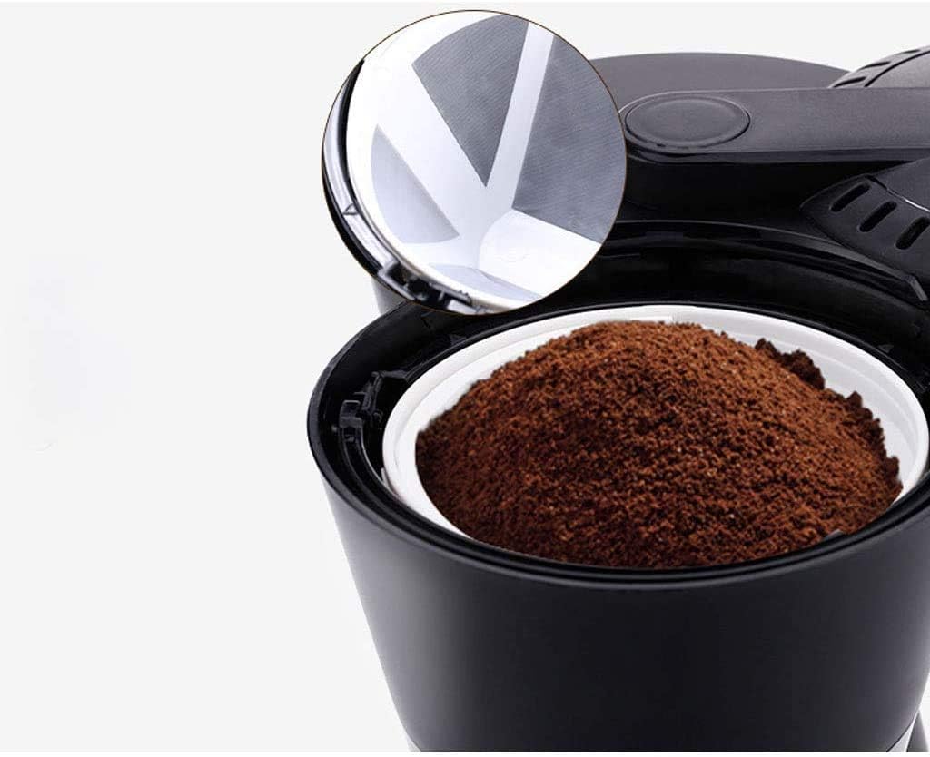 Coffee Machine Coffee Machine 650Ml Household Office American Style Drip Tea/Coffee Making 6 Cups Coffee Maker 600W Temperature Control Black