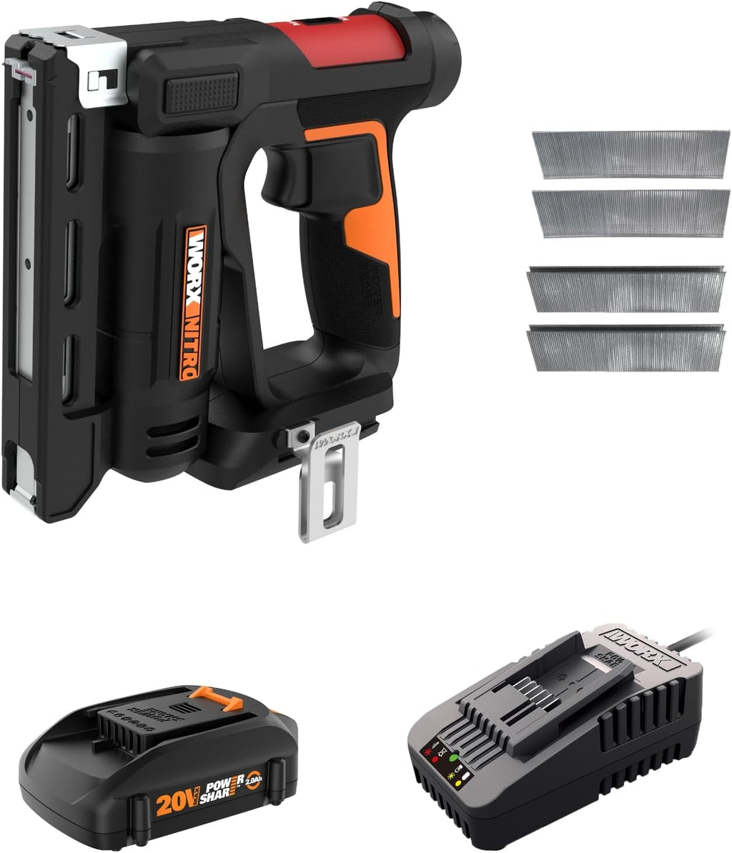 Worx Nitro WX843L 20V Power Share 3/8' Cordless Crown Stapler