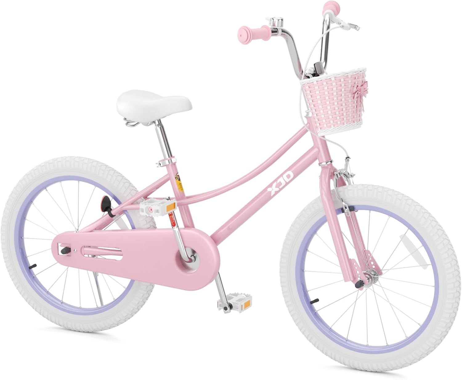 XJD Girls Bike for 2-12 Years Old Kids 12 14 16 20 Inch Toddler Bike,Retro Style Kids Bike with Training Wheels, 20 Inch Girl Bicycle with Kickstand