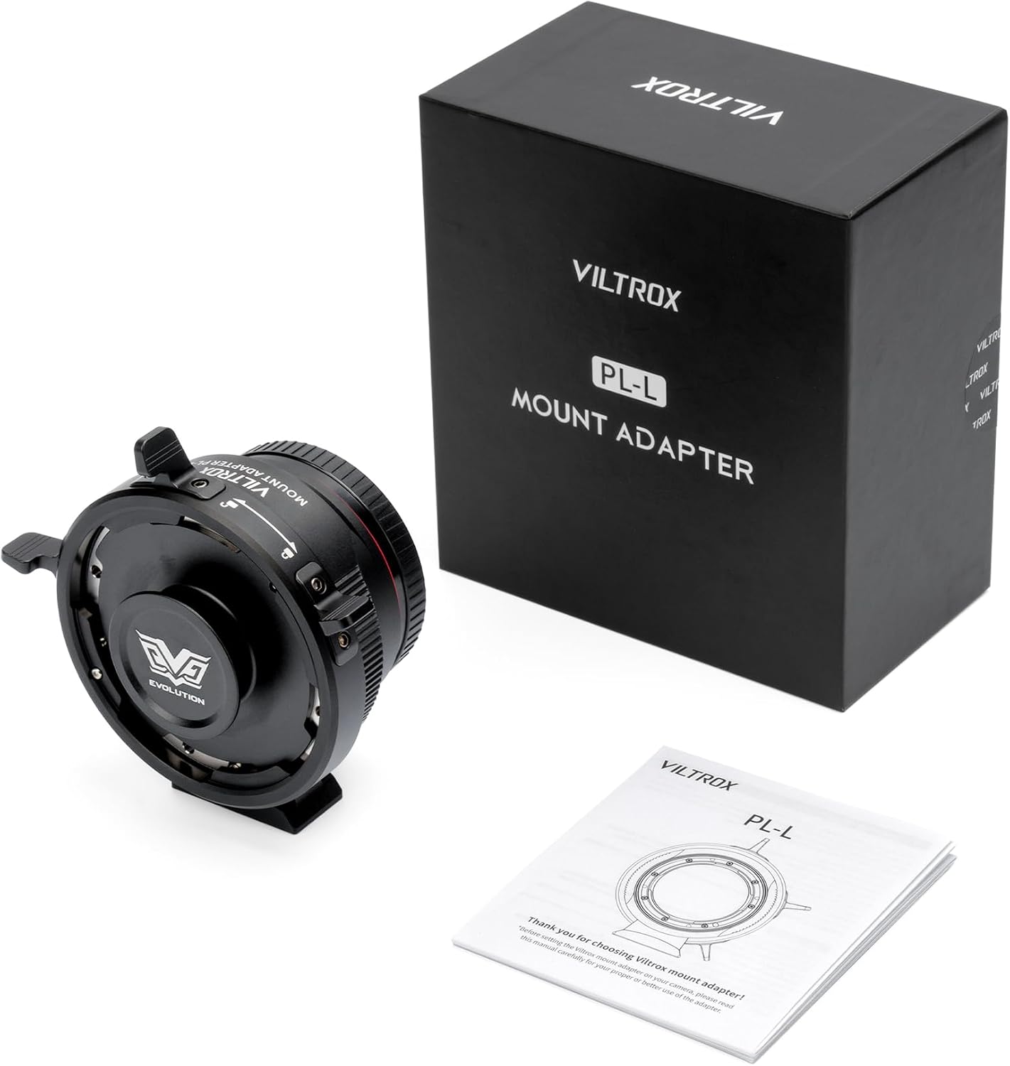 VILTROX PL-L Lens Mount Adapter Ring Compatible with PL Lens to L Mount Camera Panasonic S1 S1R S1H S5/Leica SL SL2 CL TL/Sigma FP DSLR Cameras, with Two caps, Detachable Ring Base